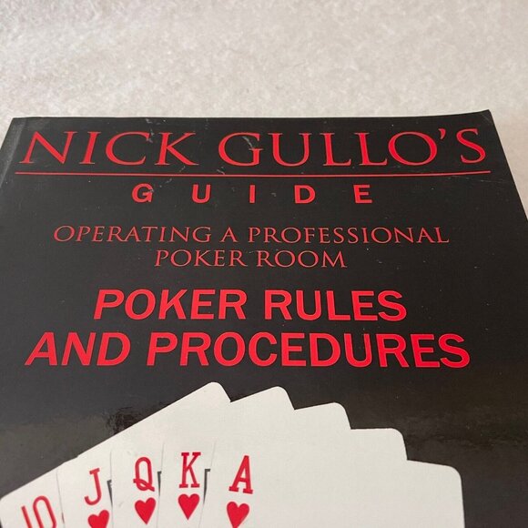 Nick Gullo’s Guide Operating a Professional Poker Room Paperback Book - Picture 2 of 11